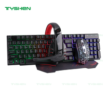 Gaming Bundle 4 in1,Mous,Keyboard,Mouse Pad,Headset