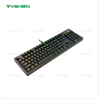 Green Axis Dust - Proof Competition Full - Key Non - Impact 104 Key Pluggable Axis True Mechanical RGB Game Keyboard