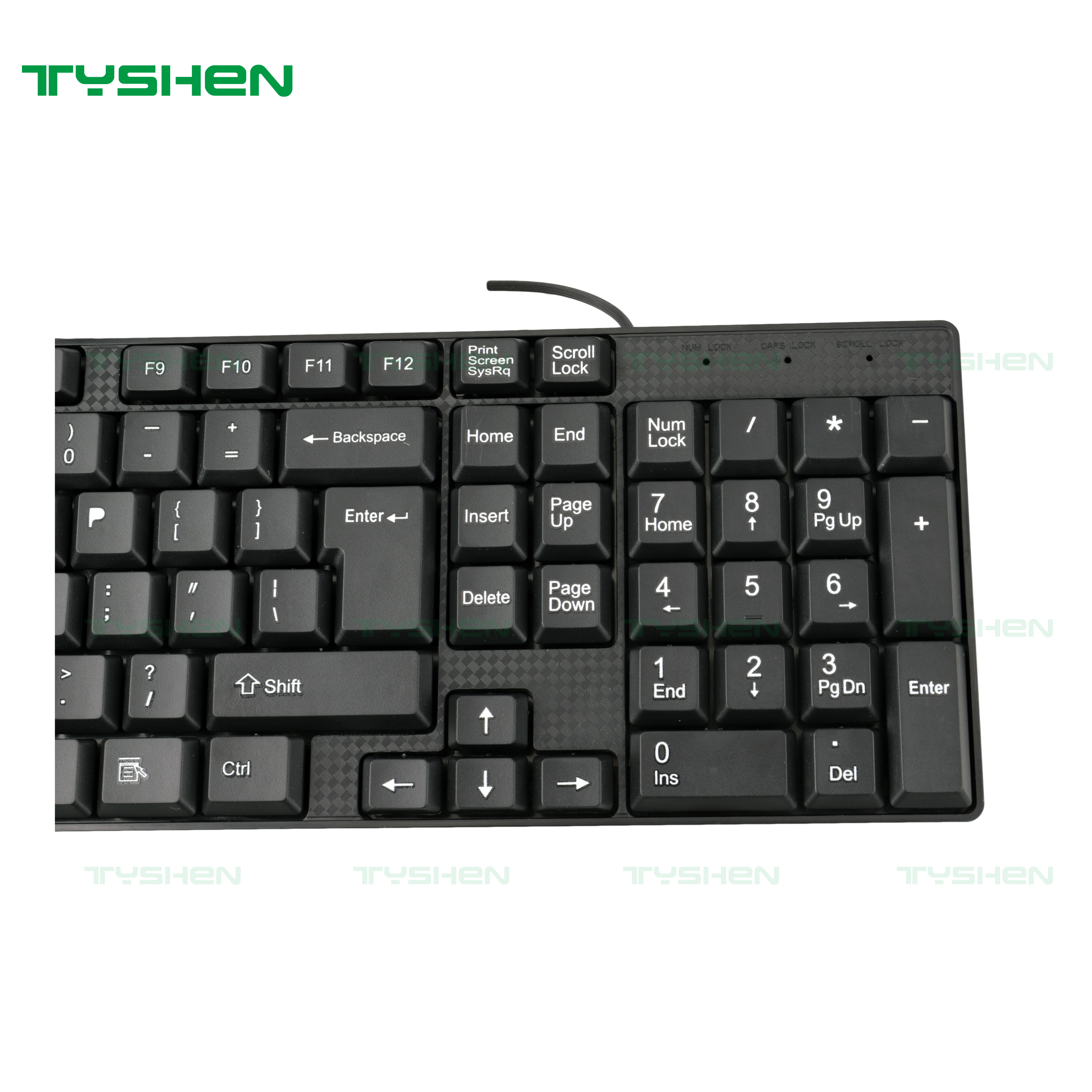 Computer Keyboard, 1.50USD with Fob and Color Box, MOQ 10, 000 PCS