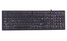 USB Gaming Keyboard Classic Design with Metal Front Panel