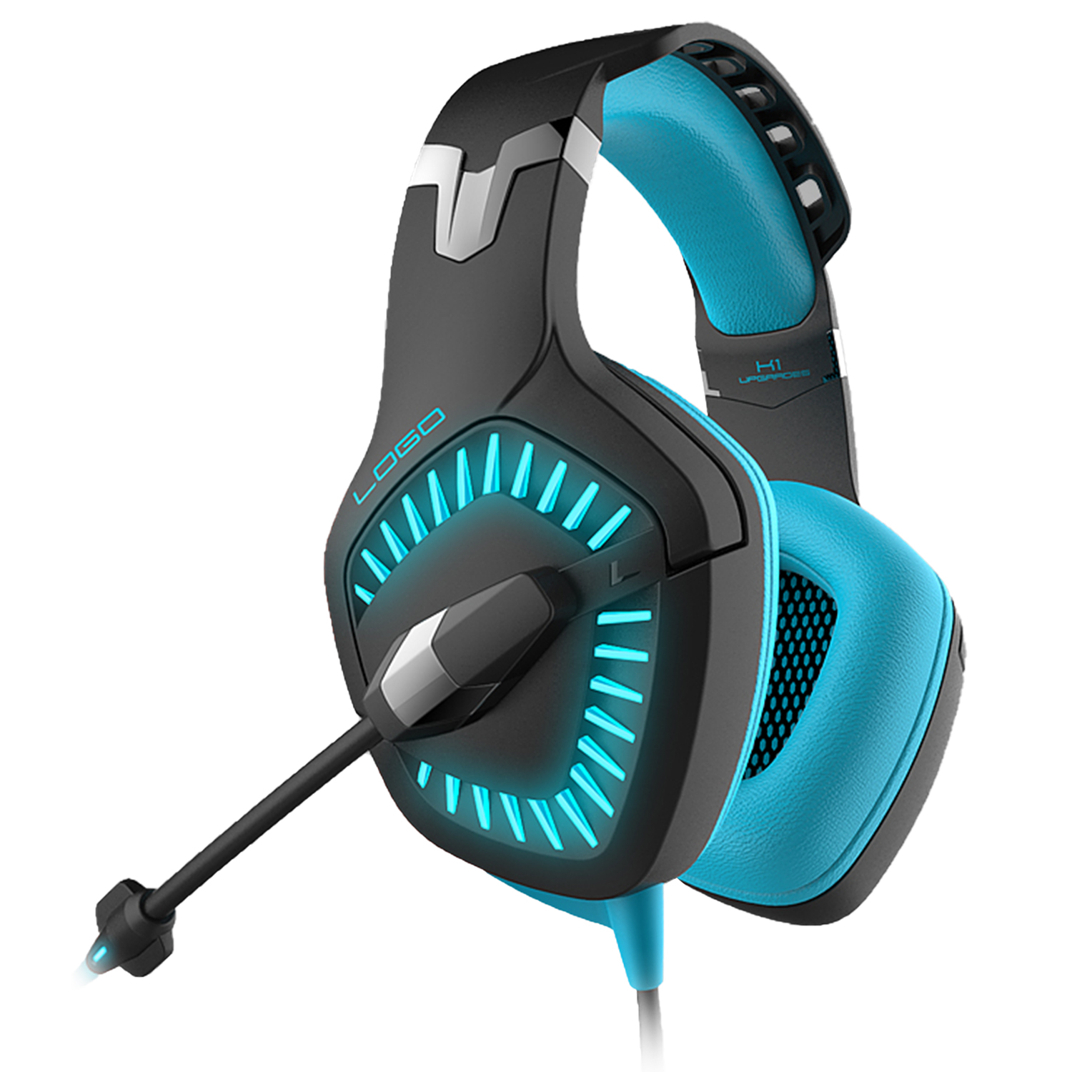 2021 Hot Sell 7.1 Channel Gaming Headset with LED Light OEM Gamer Earphone Bass Stereo Headphone Wire Funny Colorful Headphones