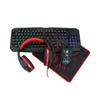 New 4 in 1 Gaming Combo RGB Backlit with LED Back Light Wire Desk Gaming Keyboard and Mouse Headset Combo PC Set with Mouse Pad