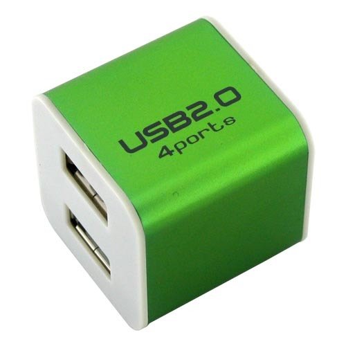 Metal USB 2.0 Hub 4 Ports Mini Size Style No. Hub-003