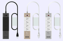 Smart Charger with 4 Ports USB and 4 Ports AC