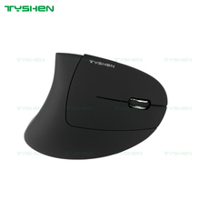 Shark Wireless Vertical Mouse,5th Generation,Rubber Oil Finished,Powered by 2*AAA Battery,Color Box Packing