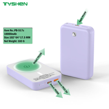 Magsafe Wireless Charge Power Bank 22.5W+Pd20W+Wireless 15W for iPhone and HUAWEI